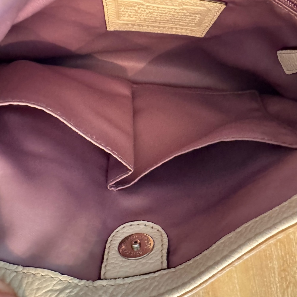 Coach Tan Leather Shoulder Bag - Picture 11 of 14